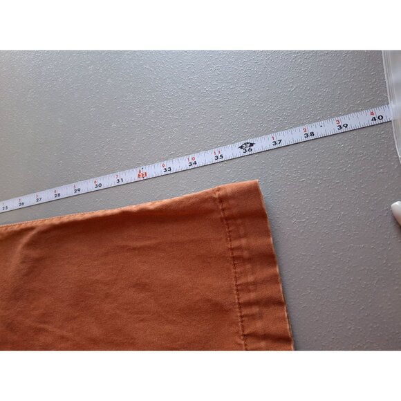 Lands End Womens Rust Chino Pants Size 10 Flat Front Straight Leg Preppy Office - Picture 7 of 8